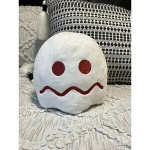 Pacman Ghost Plush Stuffed Toy -White and Red
